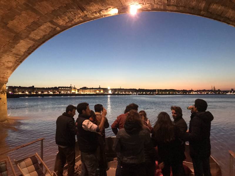 Bordeaux sur l'eau visite entre amis