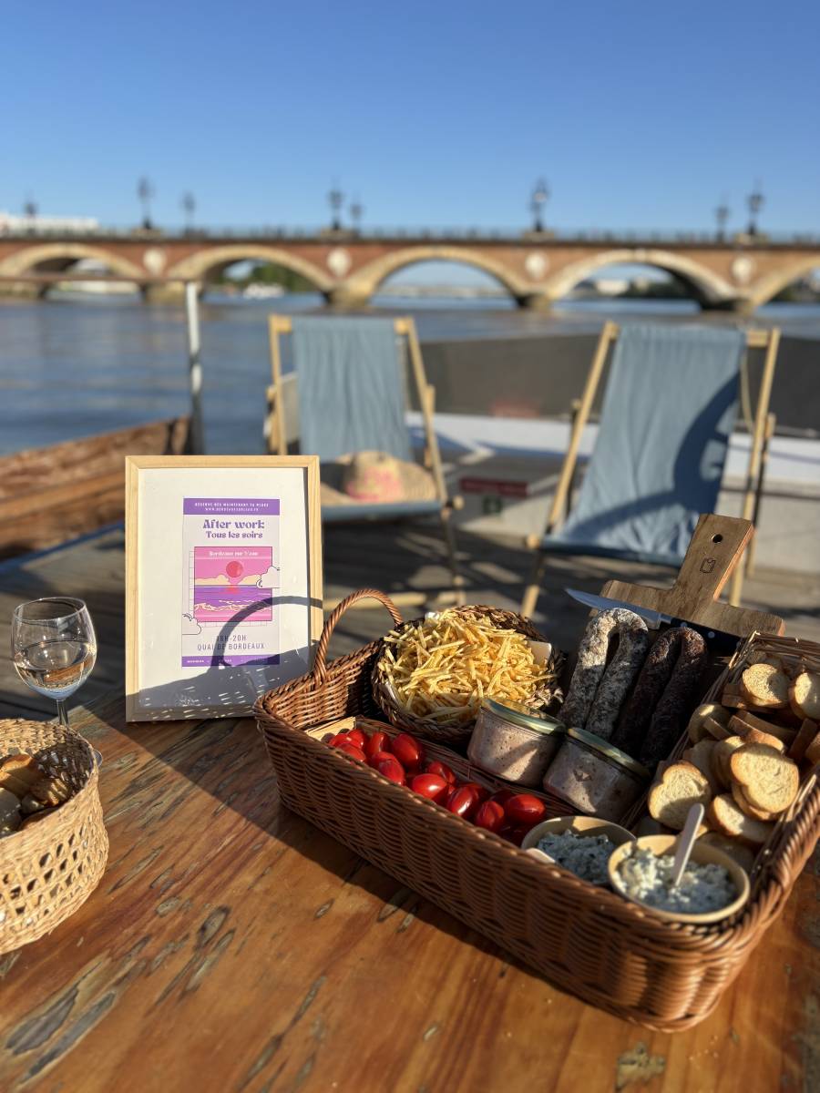 Repas sur la Garonne Bordeaux