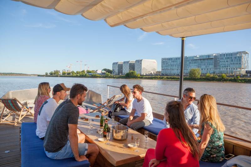 Balade en bateau îles Garonne Bordeaux