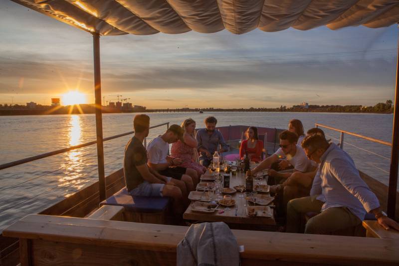 Balade en bateau îles Garonne Bordeaux